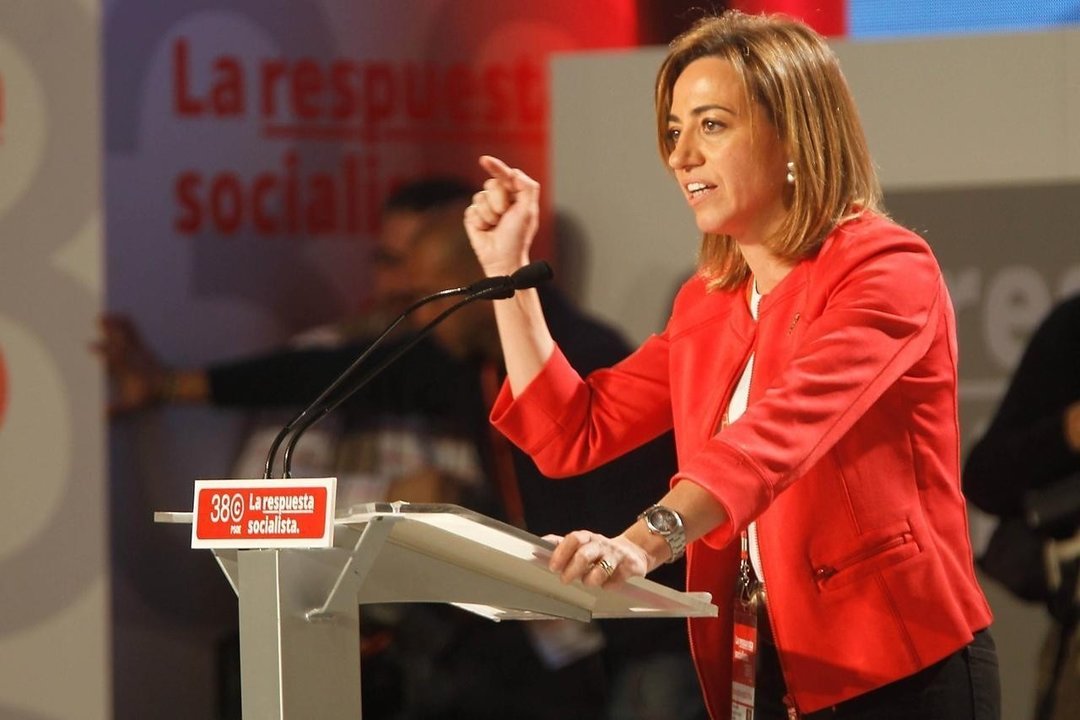 Carme Chacón en el último Congreso del PSOE.