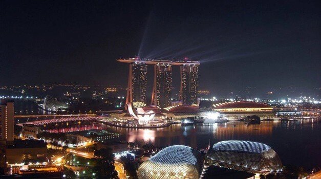 Complejo Marina Bay Sands de Singapur.