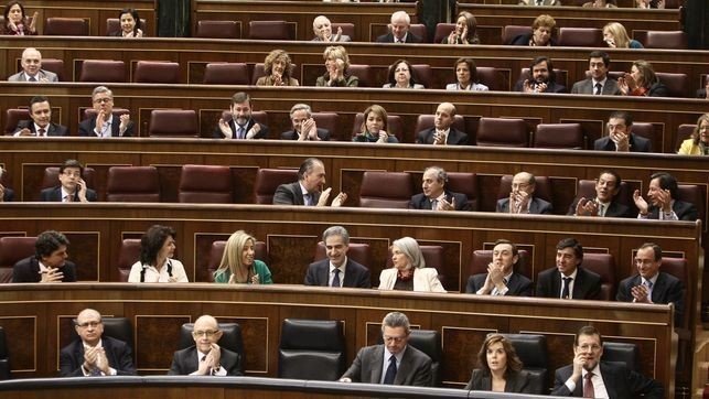 Zona 'popular' del Hemiciclo del Congreso de los Diputados.