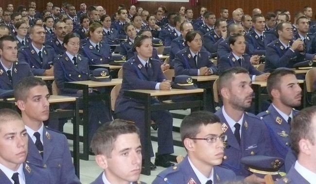 Militares del Aire durante un curso de formación.