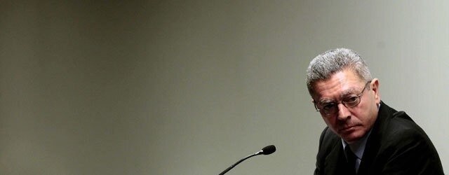 El ministro de Justicia, Alberto Ruiz-Gallard&oacute;n.