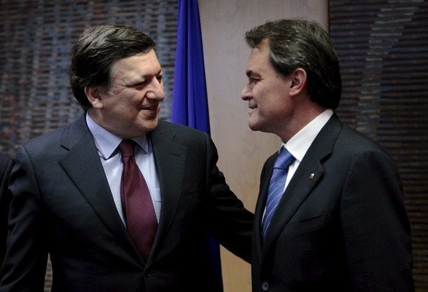 Durão Barroso y Artur Mas en Bruselas.