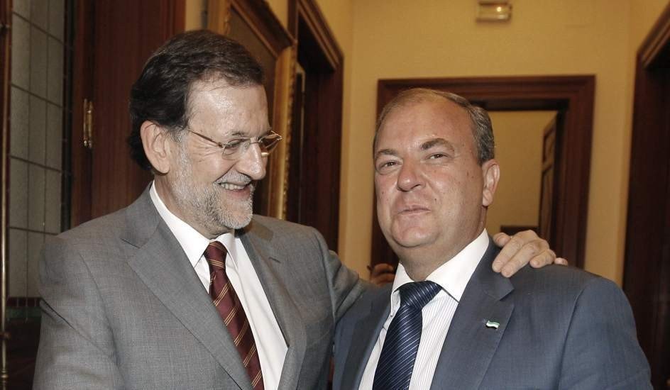 Mariano Rajoy y José Antonio Monago.
