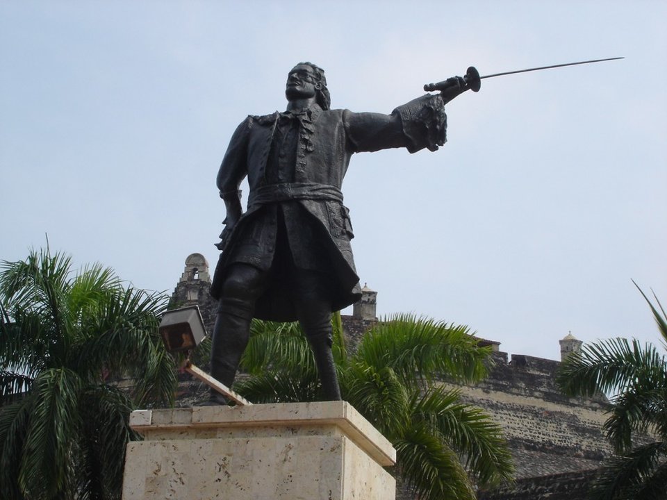 Monumento conmemorativo de Blas de Lezo en Cartagena de Indias.
