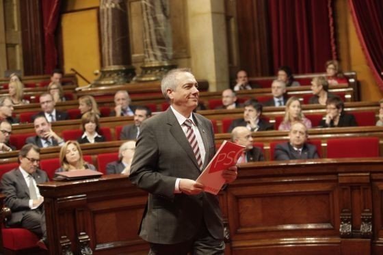 Pere Navarro en el Parlament.