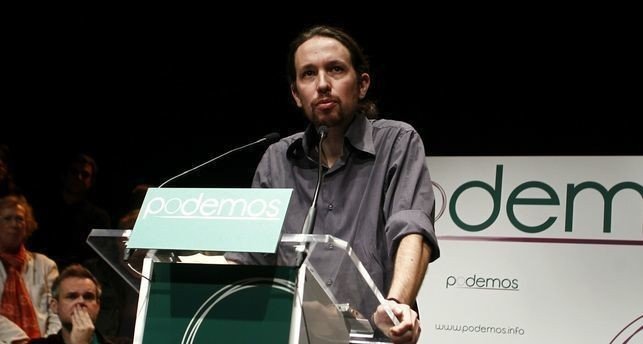 Pablo Iglesias en la presentación de ‘Podemos’