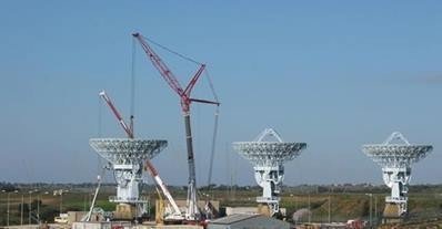Antenas del proyecto MUOS, instaladas en Sicilia (Italia).