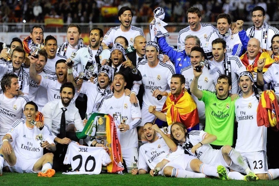 Celebración de la última Copa del Rey en Mestalla.