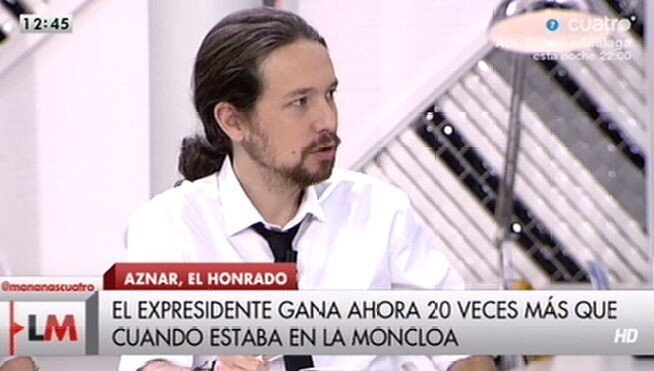 Pablo Iglesias en 'Las ma&ntilde;anas de Cuatro'.