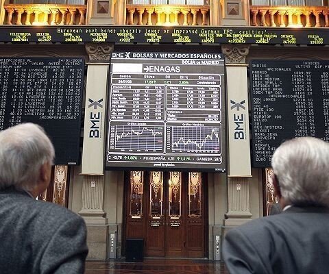 Cotizaci&oacute;n en la Bolsa de Madrid.