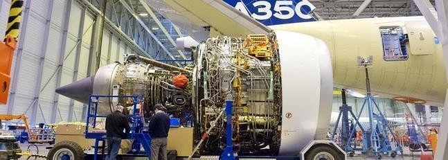 Línea de montaje de Airbus.