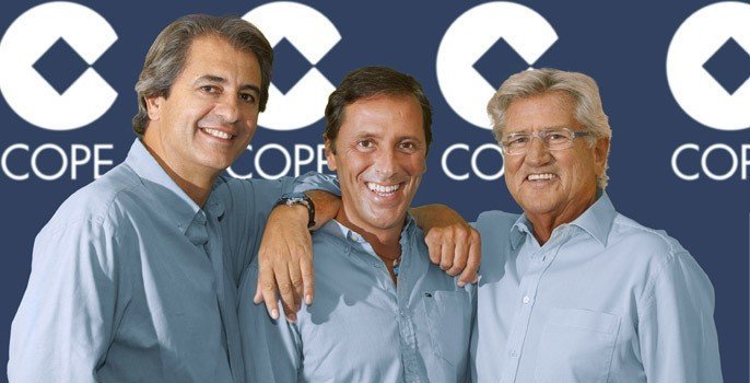 Manolo Lama, Paco González y Pepe Domingo Castaño.