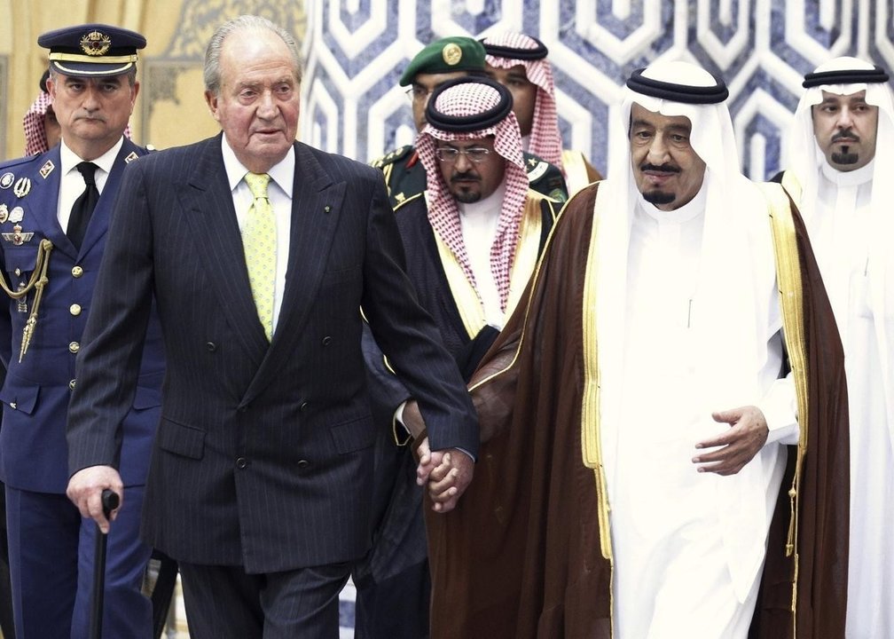 El rey en su viaje a Arabia Saudí.