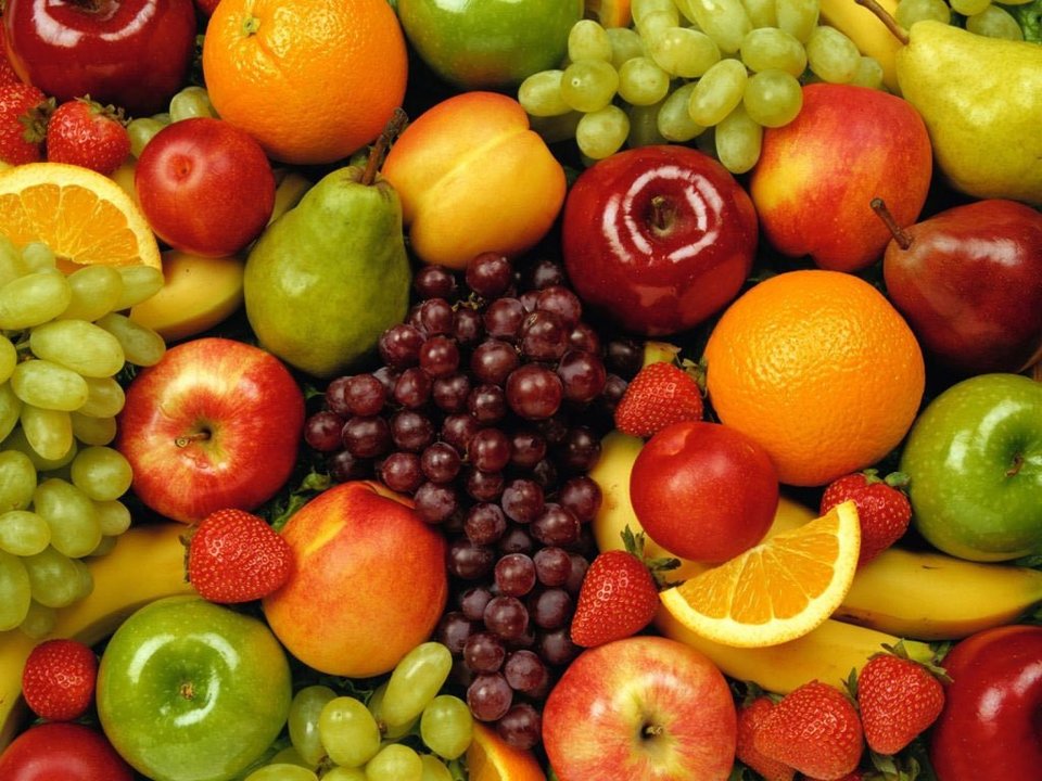 Productos de la dieta de la fruta.
