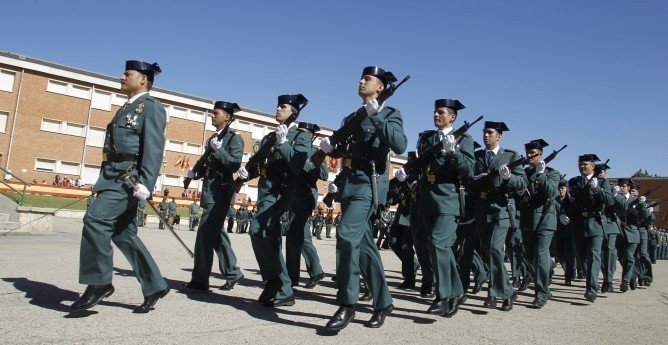 Desfile de la Guardia Civil.