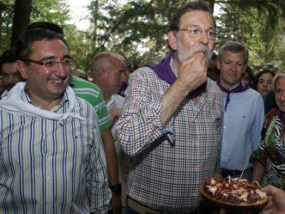 Mariano Rajoy, durante una estancia en Galicia.