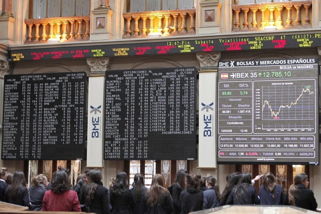 Bolsa de Madrid.