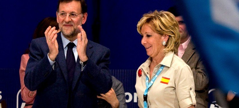 Esperanza Aguirre y Mariano Rajoy