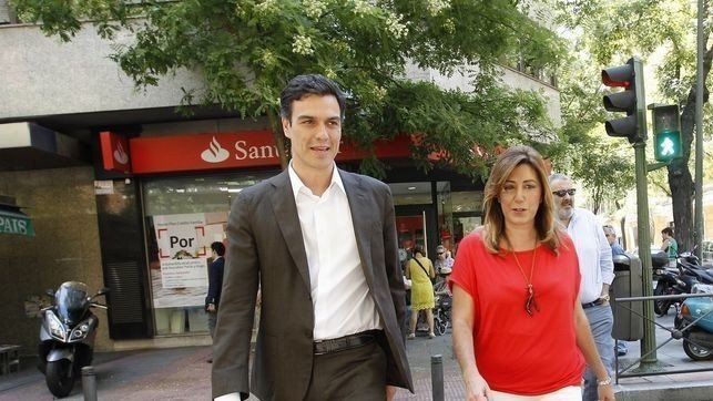 Pedro Sánchez y Susana Díaz.