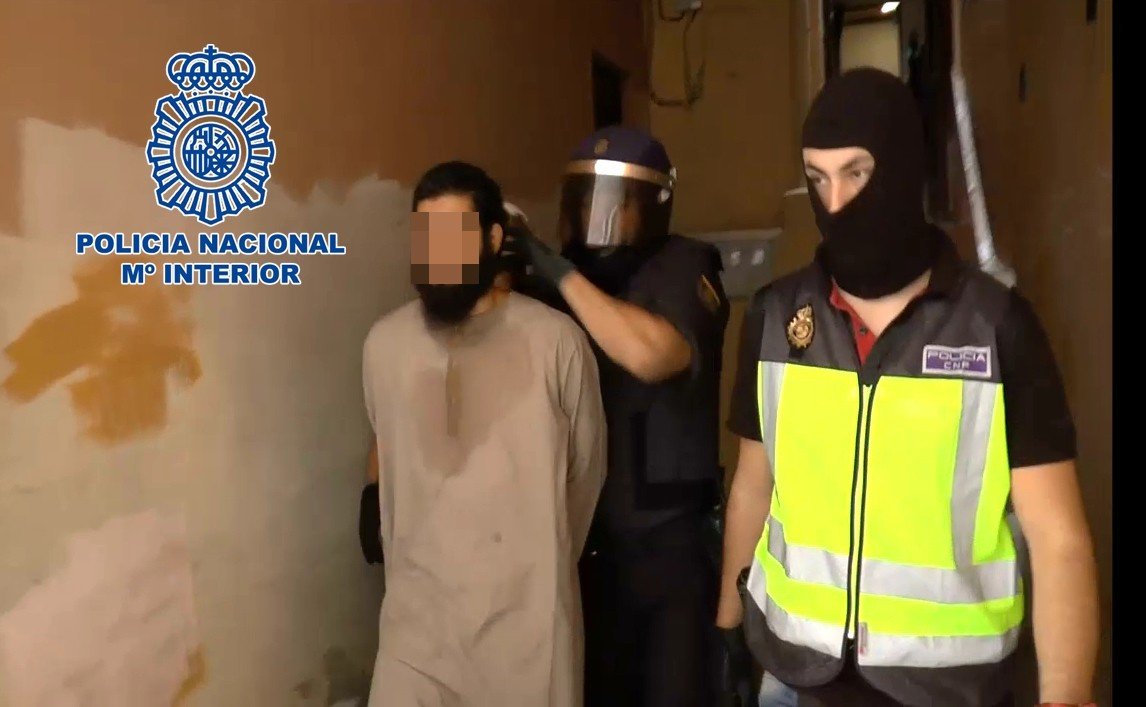 Detención del líder de la célula yihadista en Melilla.