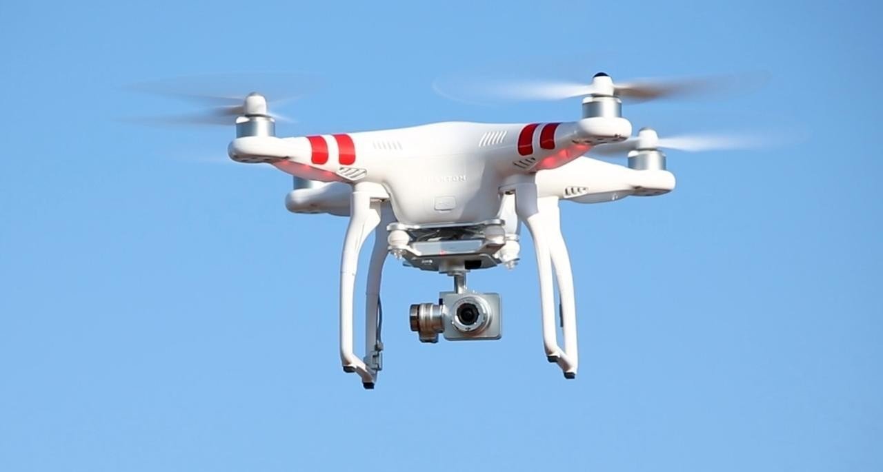 Dron con cámara integrada.
