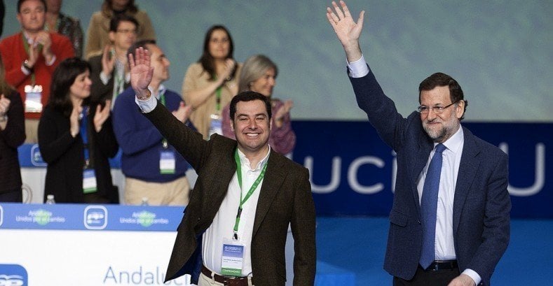 Rajoy y Moreno Bonilla.