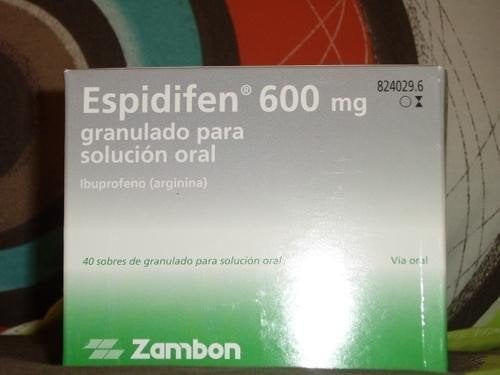 Caja de Ibuprofeno de 600 gramos.
