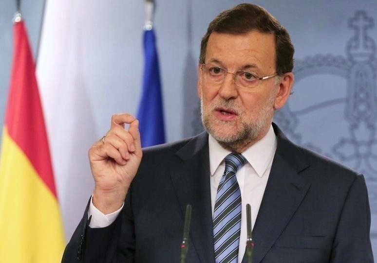 Mariano Rajoy comparece en La Moncloa.