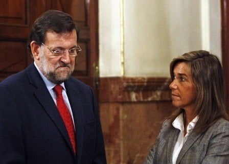 Mariano Rajoy y Ana Mato en el Congreso.