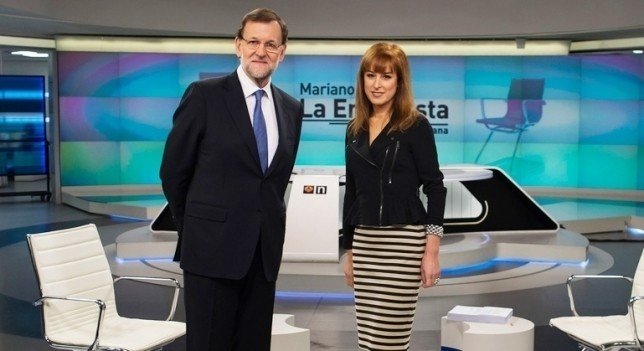 Mariano Rajoy en una entrevista en Antena 3.