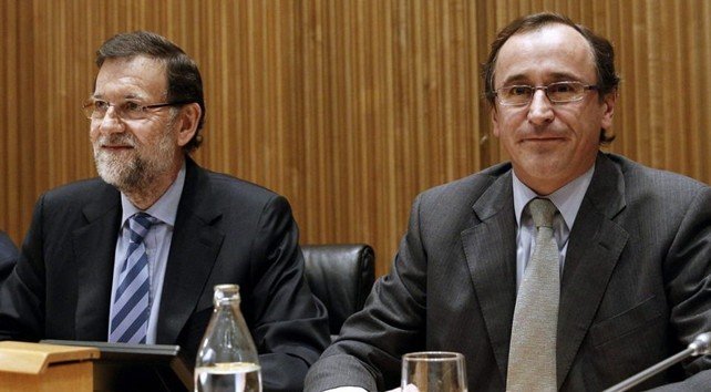 Mariano Rajoy y Alfonso Alonso.
