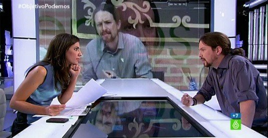 Ana Pastor entrevista a Pablo Iglesias.