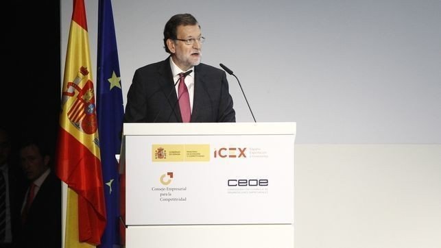 Mariano Rajoy durante su discurso en la cumbre empresarial.