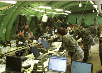 Militares españoles del Mando Conjunto del Ciberespacio.