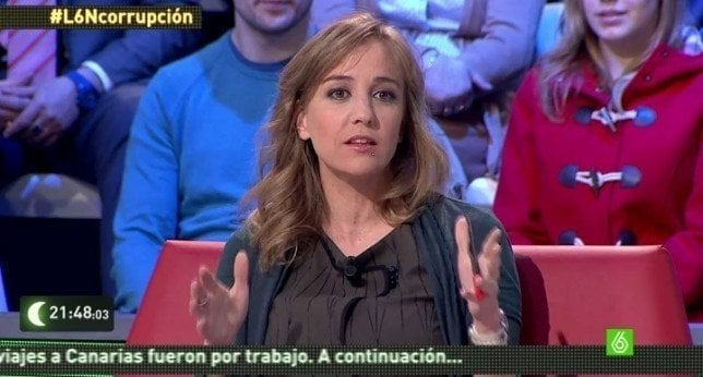 Tania Sánchez en La Sexta Noche.
