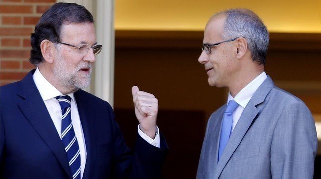 Rajoy y el jefe del Gobierno andorrano, Antoni Martí.