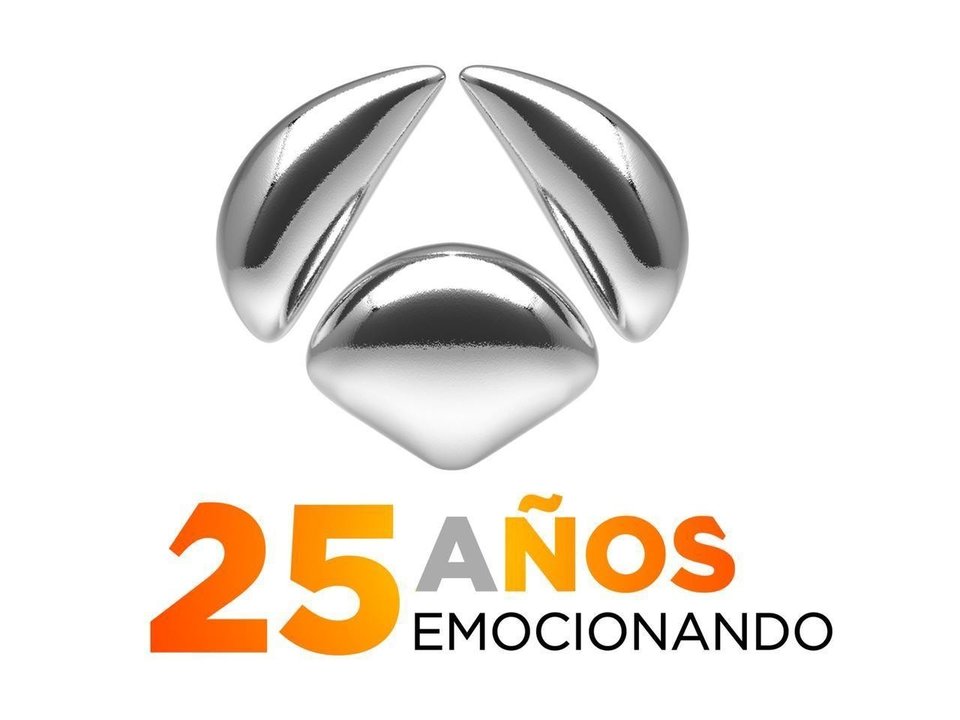 Logo XXV aniversario de Antena 3.