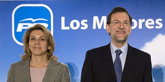 Cospedal y Mariano Rajoy.