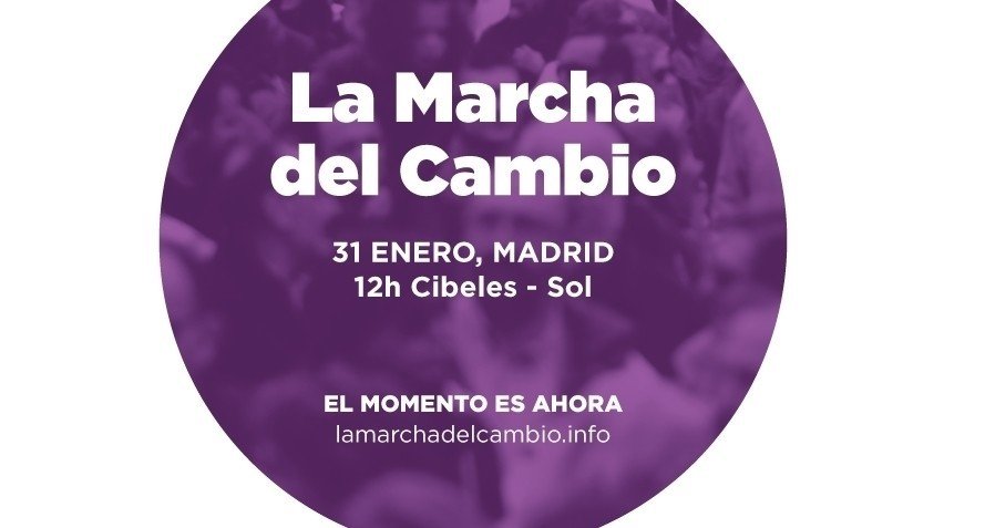 Logotipo de la 'Marcha del cambio'.