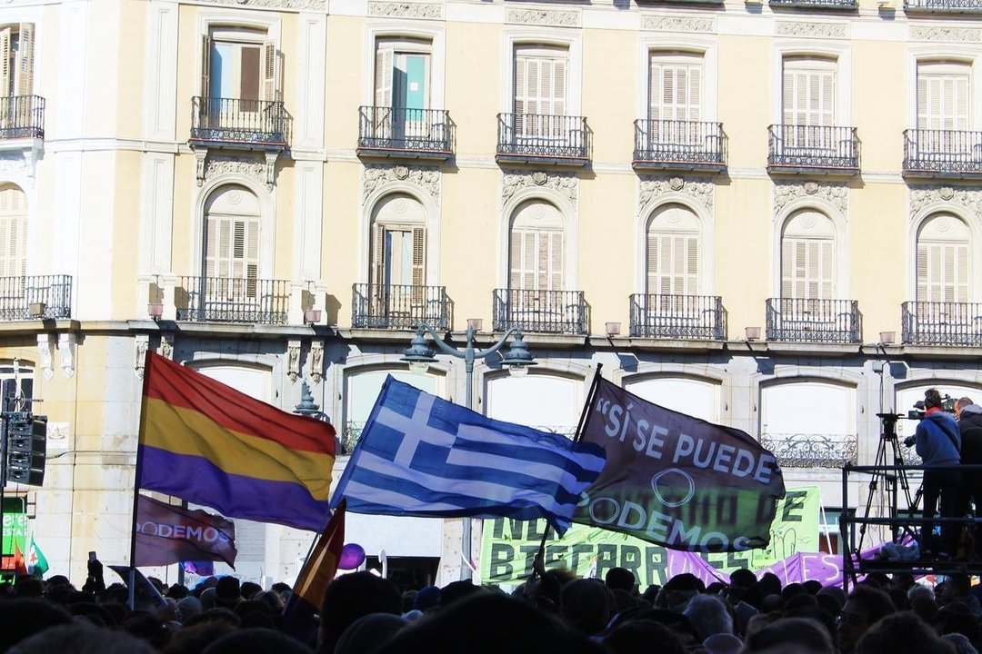 Marcha de Podemos en Madrid.