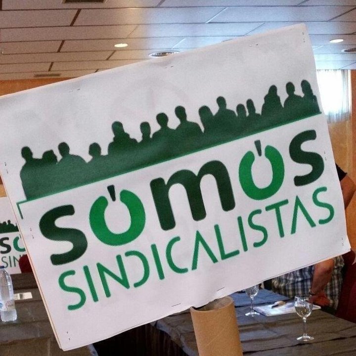 Cartel de Somos Sindicalistas.