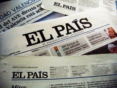 Portada de El Pa&iacute;s.