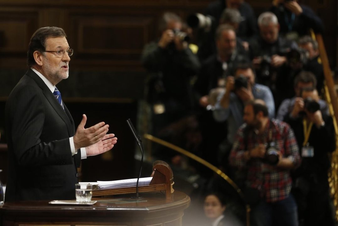 Mariano Rajoy durante el debate del estado de la nación de 2015.