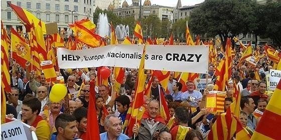 Manifestación de Sociedad Civil Catalana.