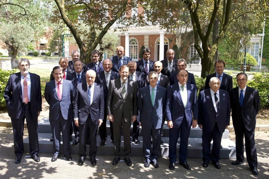Mariano Rajoy, en La Moncloa con los presidentes del Consejo Empresarial de la Competitividad.