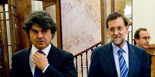 Jorge Moragas y Mariano Rajoy.