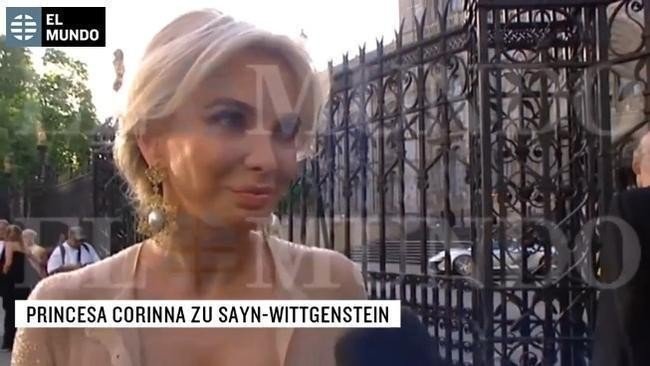 Corinna en la entrevista con Telecinco.