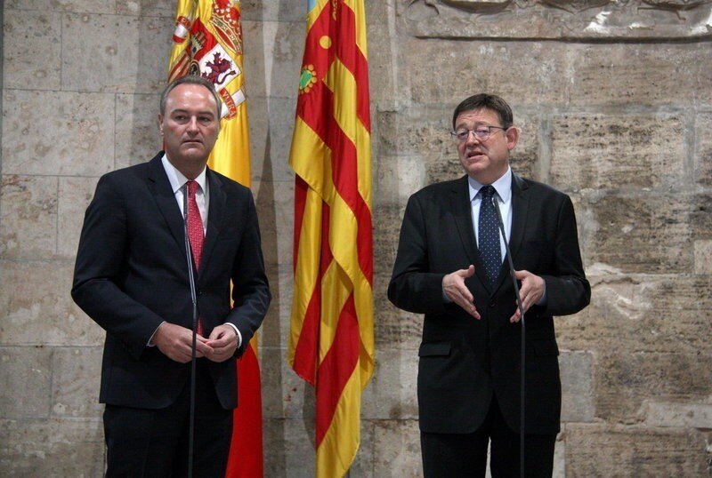 Alberto Fabra y Ximo Puig.