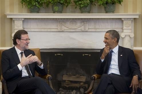 Mariano Rajoy y Barack Obama.