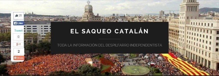 Cabecera de la web 'El Saqueo Catalán'. 